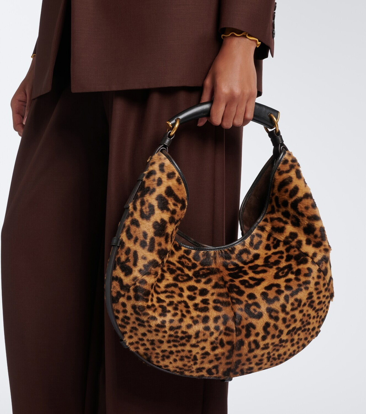 Saint Laurent Mombasa Medium calf hair shoulder bag