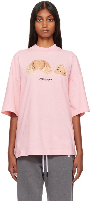 Photo: Palm Angels Pink Bear Loose T-Shirt