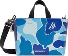 BAPE Blue ABC Camo PU Leather Bag