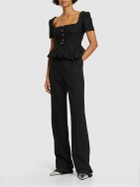 SELF-PORTRAIT - Bouclé Peplum Top