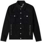 Balmain Signature Back Logo Denim Jacket