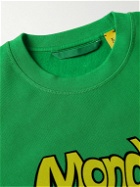 Moncler Genius - 2 Moncler 1952 Logo-Flocked Cotton-Jersey Sweatshirt - Green