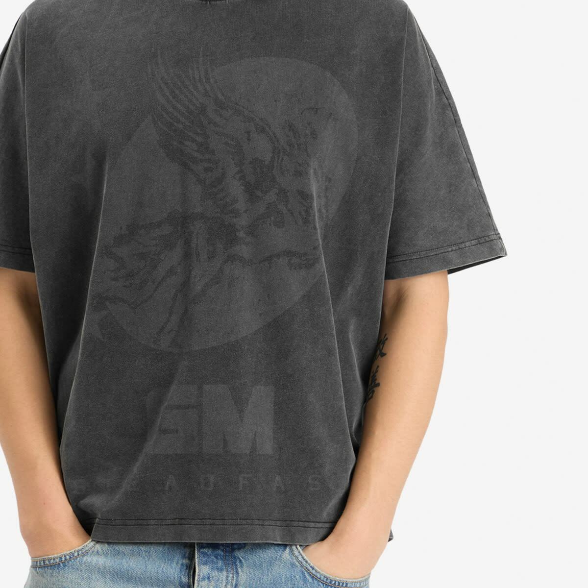 God Made Men's Steadfast T-Shirt in Washed Grey