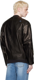 ADER error Black Rio Leather Jacket