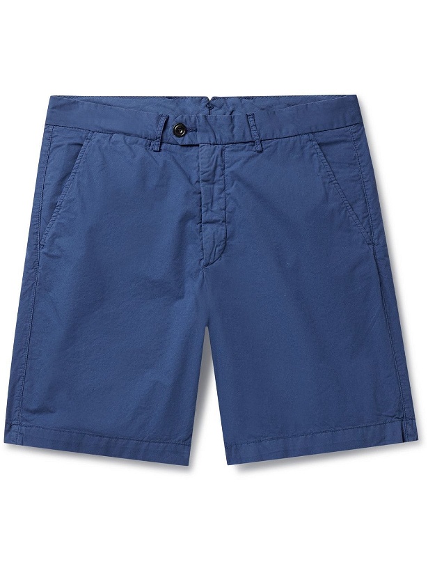 Photo: Hartford - Bobby Slim-Fit Cotton Chino Shorts - Blue