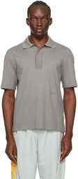 Lanvin Gray Regular-Fit Polo