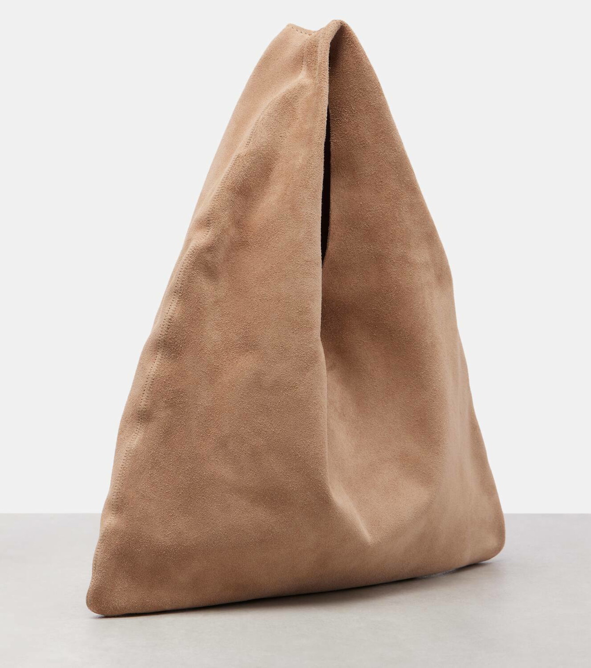 The Row Bindle Small suede tote bag The Row