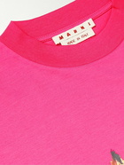 Marni - Logo-Print Cotton-Jersey T-Shirt - Pink