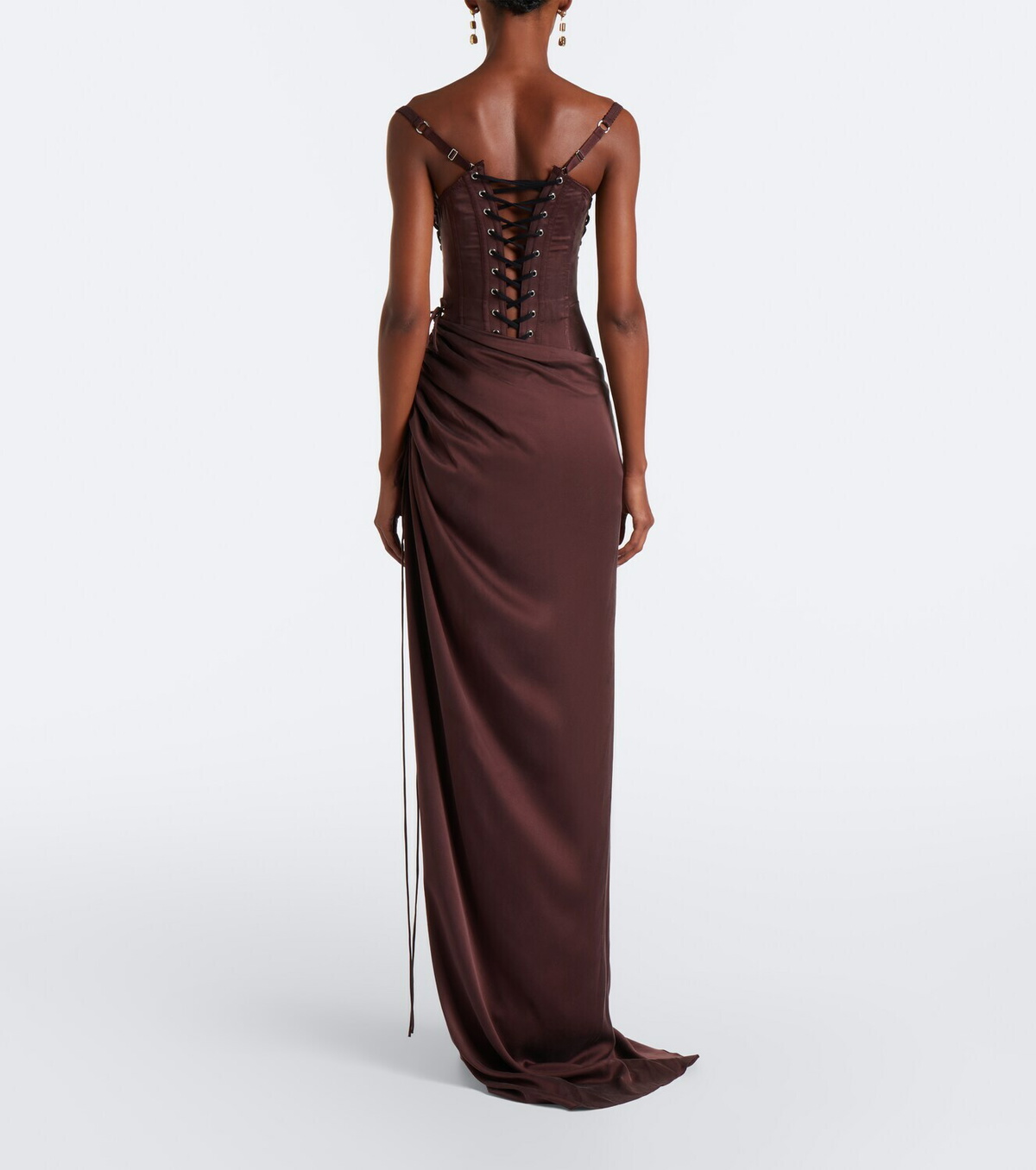 Maria Lucia Hohan Ruched corset gown