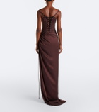 Maria Lucia Hohan Ruched corset gown