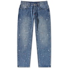 Billionaire Boys Club Men's Astro Logo Jean in Stonewash Blue