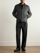 Canali - Suede Harrington Jacket - Gray