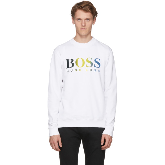 Photo: Boss Hugo Boss White Wailes Logo Sweatshirt