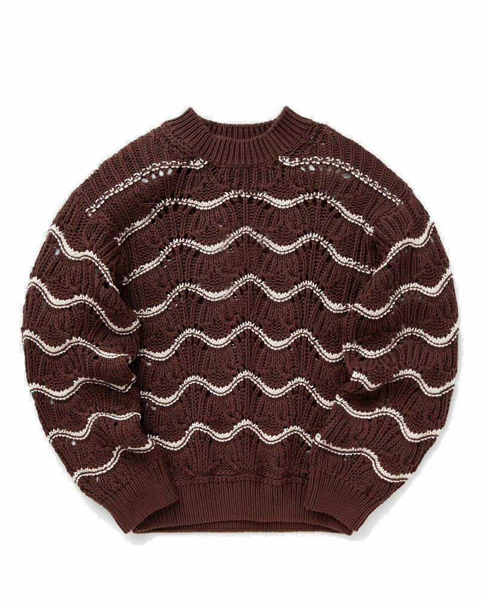 Photo: Stine Goya Sg Dirch, 2102 Heavy Crochet Brown - Womens - Pullovers