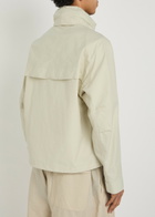 Lemaire High-neck Cotton Parka Jacket Off White