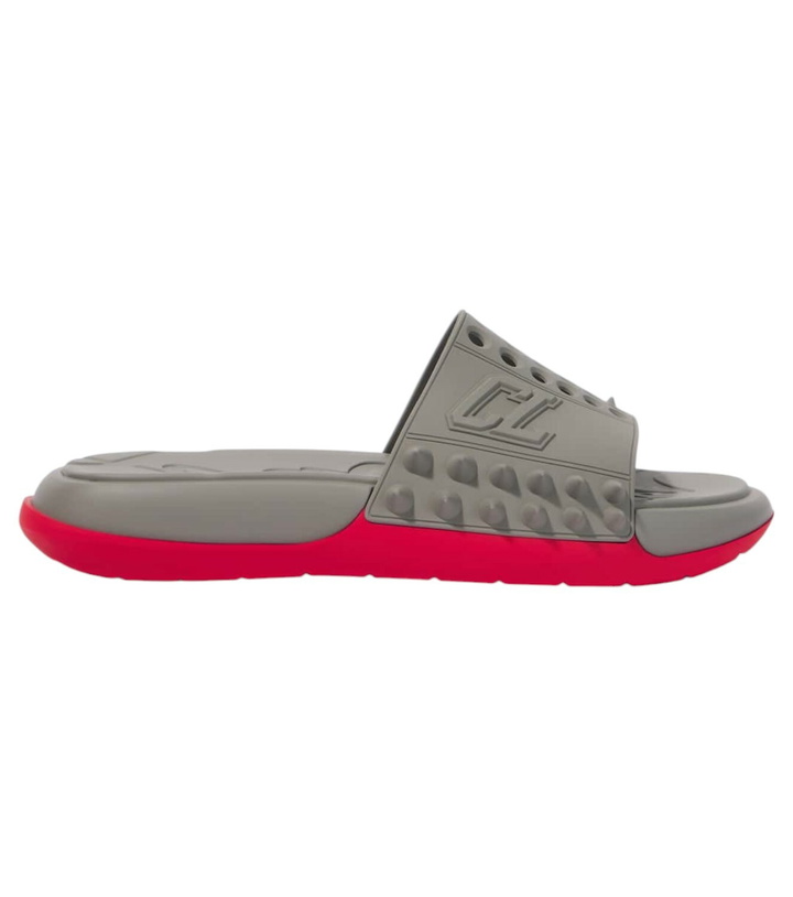 Photo: Christian Louboutin Take It Easy perforated spiked slides