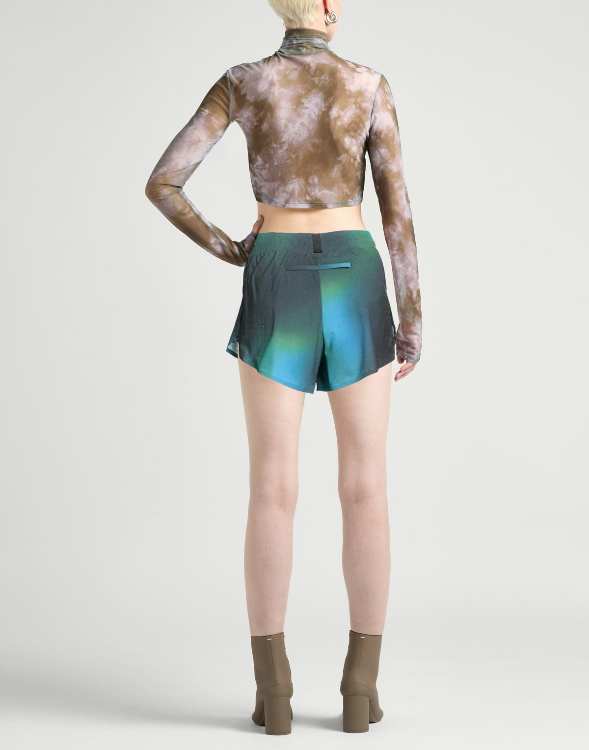 Y-3 Womens Shorts & Bermuda Shorts Dark in Green
