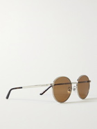 GUCCI - Round-Frame Silver-Tone Sunglasses - Silver