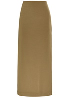 Nanushka Nya Paper-jersey Maxi Skirt Brown