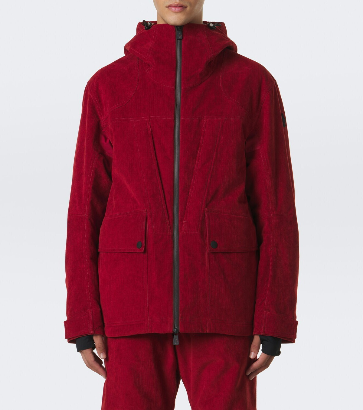 Moncler Grenoble Airolo cotton corduroy ski jacket