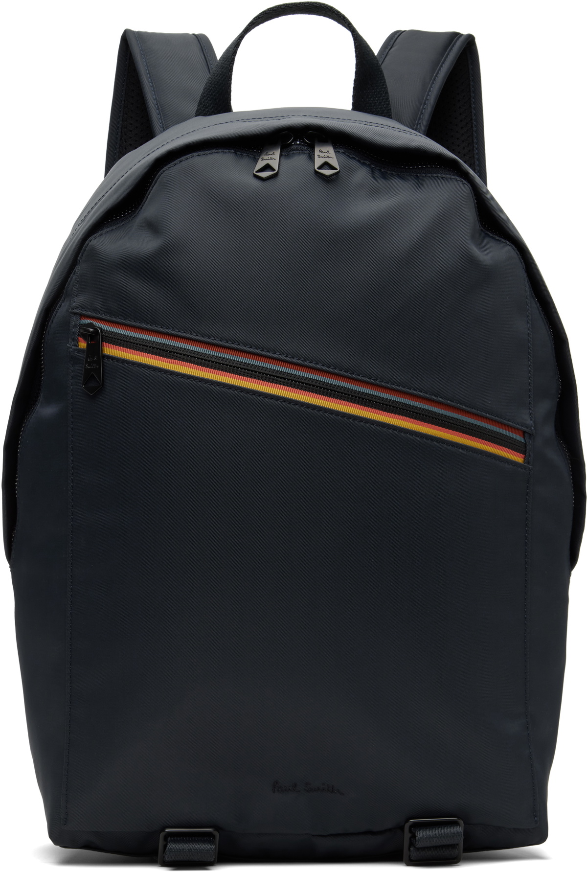 Paul Smith Navy 'Artist Stripe' Recycled Polyester Backpack