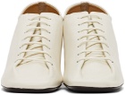 LEMAIRE White Heeled Derbys