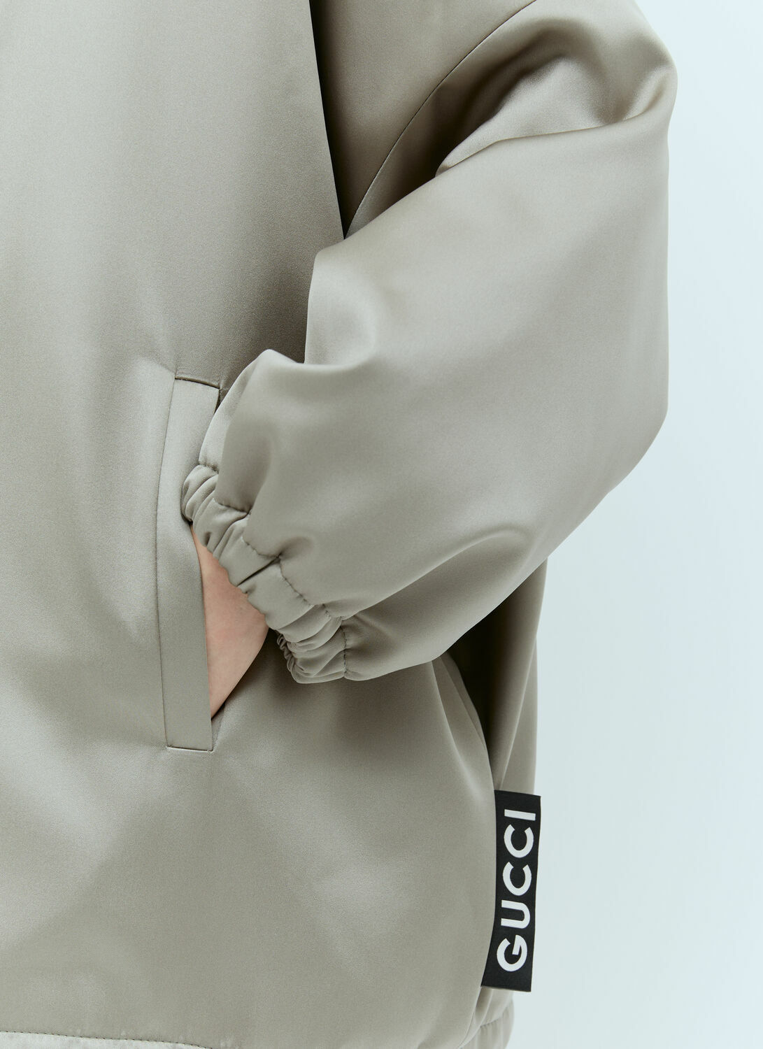 Gucci Satin Bomber Jacket