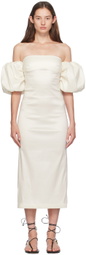 Kika Vargas Off-White Erminia Dress
