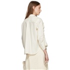 Roberts | Wood Off-White Bow Sleeve Shirt