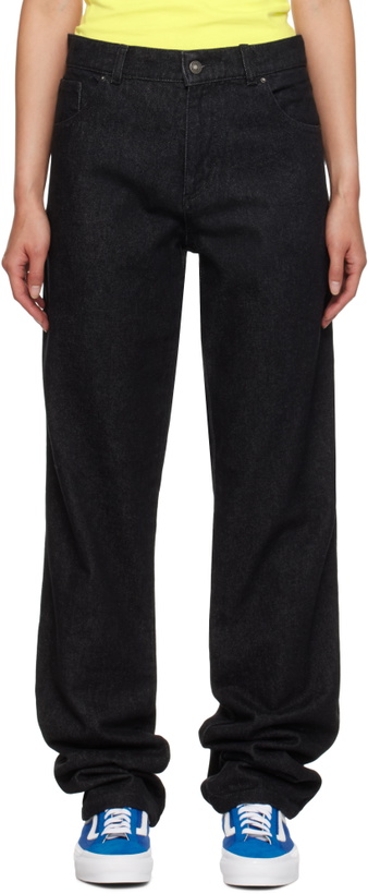 Photo: Sky High Farm Workwear Black Straight Leg Jeans