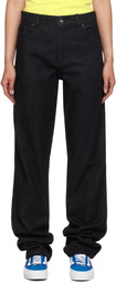 Sky High Farm Workwear Black Straight Leg Jeans