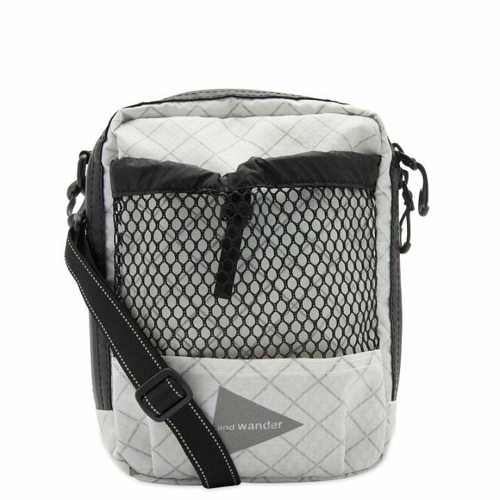 Photo: and wander Men's ECOPAK Shoulder puch in Off White