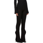 Stella McCartney Black Rib Knit Flared Lounge Pants