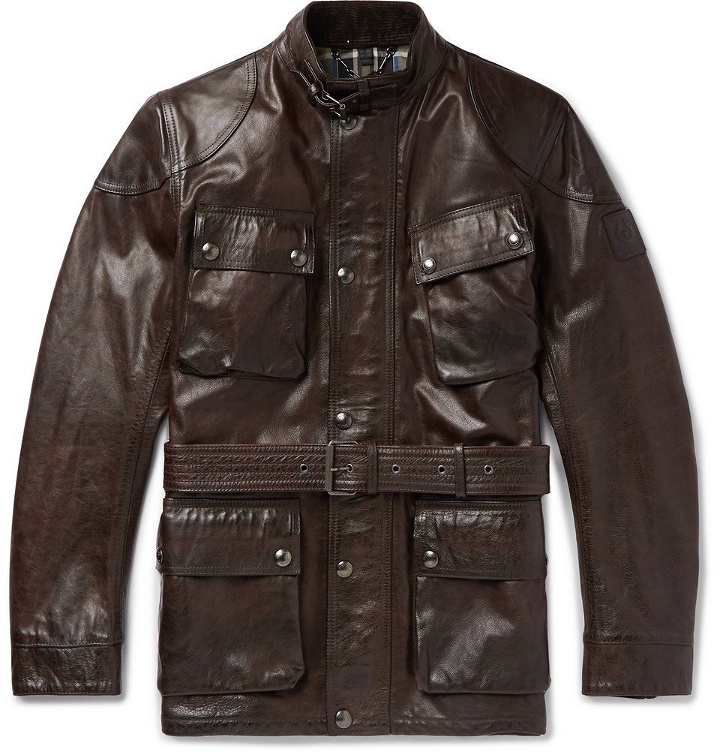 Photo: Belstaff - Trialmaster Leather Jacket - Men - Brown