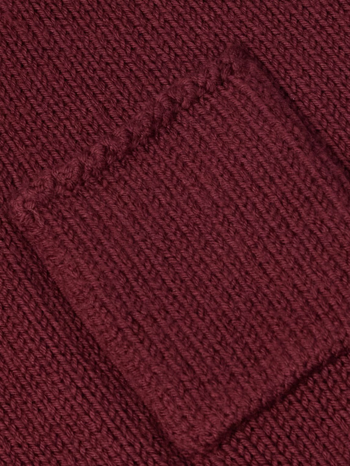 MILES LEON - Ribbed Merino Wool Sweater - Burgundy