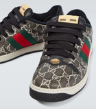 Gucci Screener GG leather-trimmed sneakers