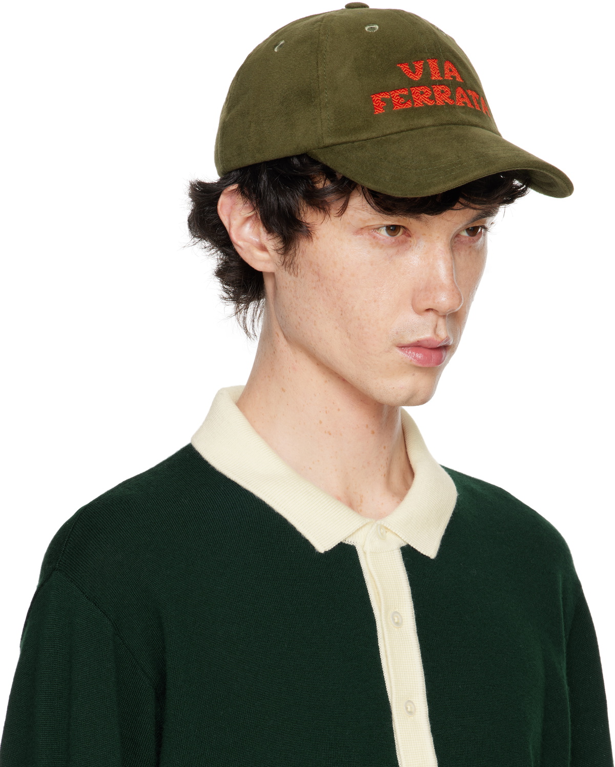 Drake's Khaki 'Via Ferrata' Baseball Cap Drake's