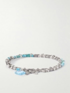 Peyote Bird - Shoreline Silver Multi-Stone Beaded Bracelet