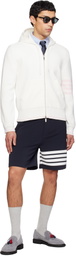 Thom Browne Off-White Milano Stitch Zip Hoodie