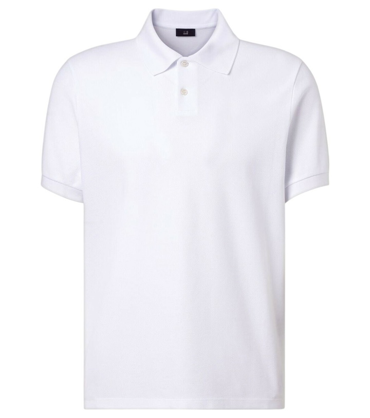 Photo: Dunhill Logo embroidered cotton piqué polo shirt