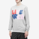 Comme des Garçons SHIRT Men's Live Free Crew Sweatshirt in Grey