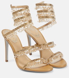 Rene Caovilla Chandelier embellished satin sandals