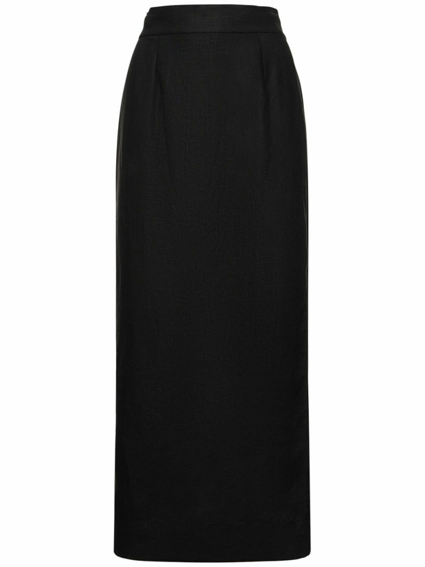 Photo: POSSE Emma Linen Midi Pencil Skirt