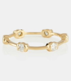 Melissa Kaye Zea 18kt gold ring with diamonds