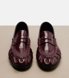 Saint Laurent Le Loafer leather penny loafers