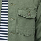 orSlow Men's US Army Fatigue Overshirt in Green Used