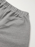 AMI PARIS - Logo-Embroidered Cotton-Jersey Shorts - Gray