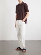 Frescobol Carioca - Luca Organic Cotton Piqué Polo Shirt - Brown