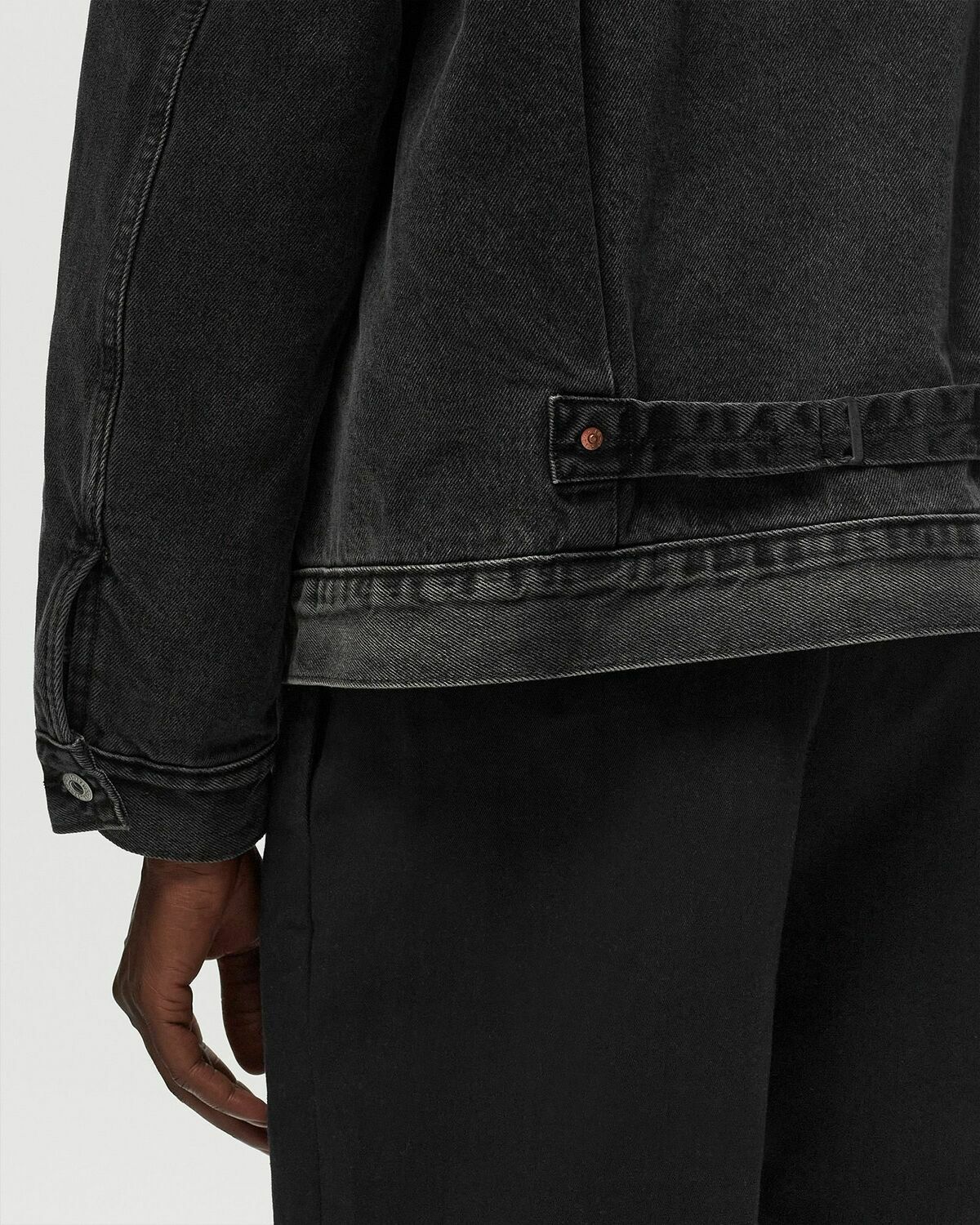 Levis Lined Type I Trucker Black Denim Jackets