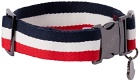 Moncler Genius Navy & Red Poldo Dog Couture Edition Tricolor Collar